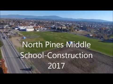 North Pines Middle School   Construction Progress  October 2017