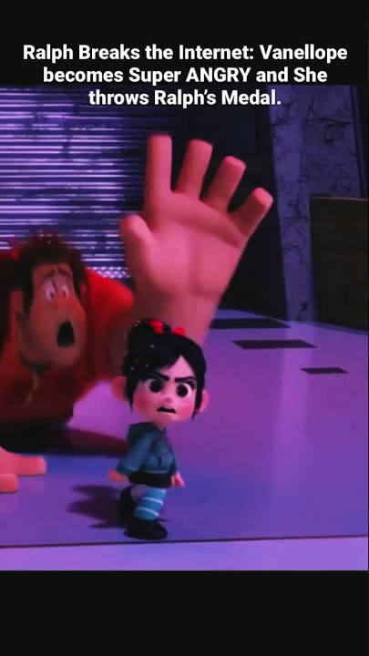 Ralph Breaks the Internet: Vanellope becomes Super ANGRY and She throws Ralph’s Medal.