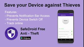 Save your mobile against thieves | SafeDroid Free Anit - Theft Android App screenshot 2