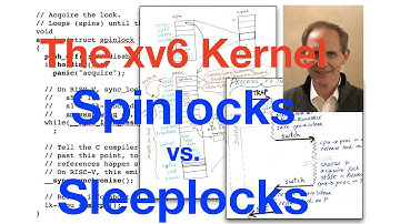 xv6 Kernel: Spinlocks vs Sleeplocks
