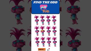 Find the odd TROLLS?| Test your observance!| #ytshorts #poppy #trolls  #shortsfeed