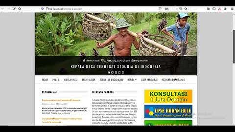 Contoh Website Desa Source Code (PHP Mysql)