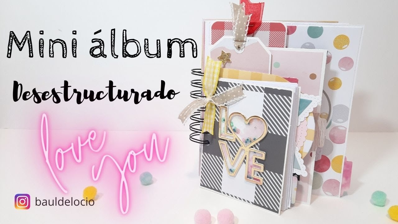 👉TUTORIAL: CÓMO HACER UN MINI ÁLBUM DESESTRUCTURADO RECICLANDO