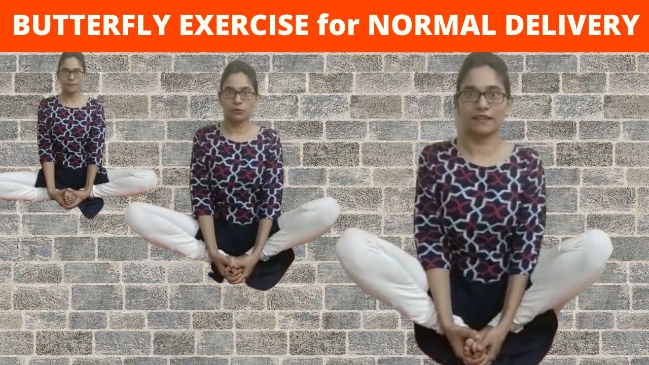 BUTTERFLY EXERCISE For Normal Delivery and Easy Labor Titali Asana