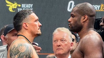 Oleksandr Usyk vs Daniel Dubois 2 • VOLLEDIGE weging & INTENSE finale face-off video