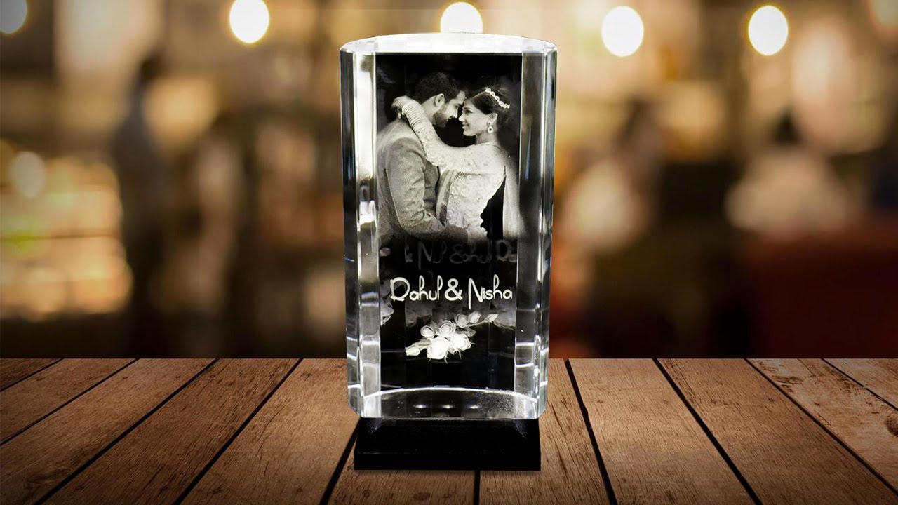 Customised 3d crystal gifts (3D 1011) - YouTube