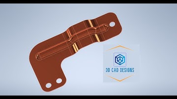 How to design a 3D surface by Autodesk Inventor? (Autodesk Inventor Tutorial Model 61)