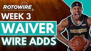 Waiver Wire Week 3 - Fantasy Basketball 2021-22