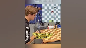Magnus look unsure about his move....