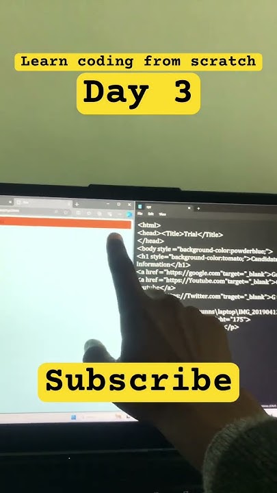 Day 3 learn coding from scratch - YouTube