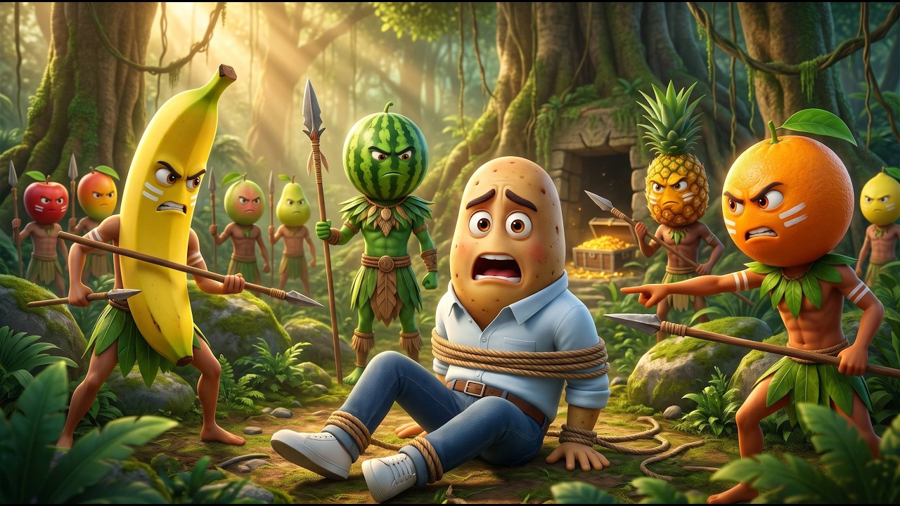 आलू और जंगली सब्जियों की जमात 😱 | एक खतरनाक एडवेंचर | Vegetable Cartoon Story 
