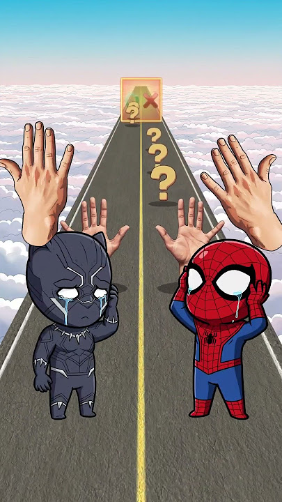 New Kiss or Slap Run Black Panther vs Spider-man Challenge! #shorts #gta