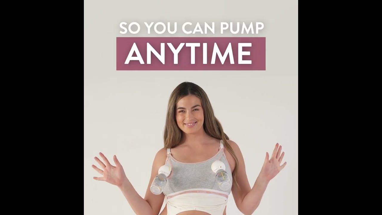 Magically transform your nursing bra into a pumping bra in seconds