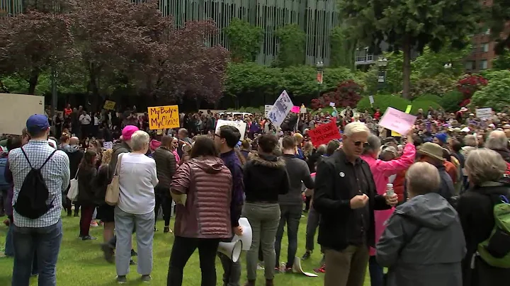 'Stop the Bans' rally held in Portland in protest of restrictive abortion laws passed in other