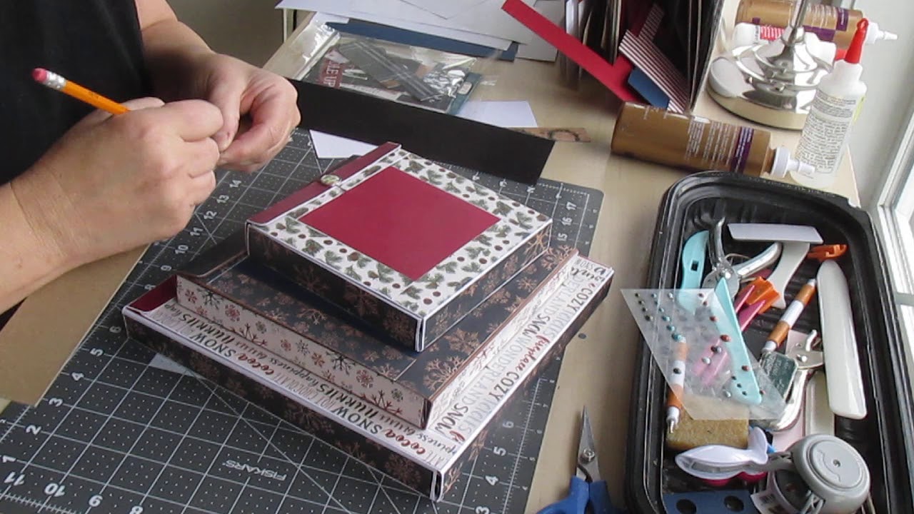 Tuto #8 de 8 Pyramide 3 folios | La pyramide du dessus | Scrapbooking