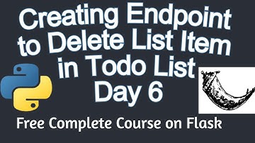 Creating Todo App With Flask | Python Flask Todo App #6