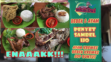 MAKAN DI BEBEK PENYET SAMBEL IJO MBAK DWI | JAJAN KULINER DI CILEGON