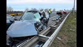 20230122 Ravage Na Botsing Met Pijlwagen Op A16 Moerdijk