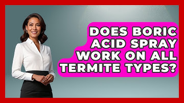 Does Boric Acid Spray Work On All Termite Types? - Insects and Invaders