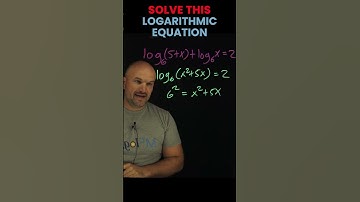 Solve this Logarithmic Equation