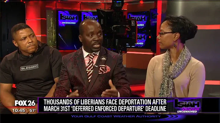Liberian Association of Greater Houston discusses  Deferred Enforced Departure (DED) on Fox 26 News.