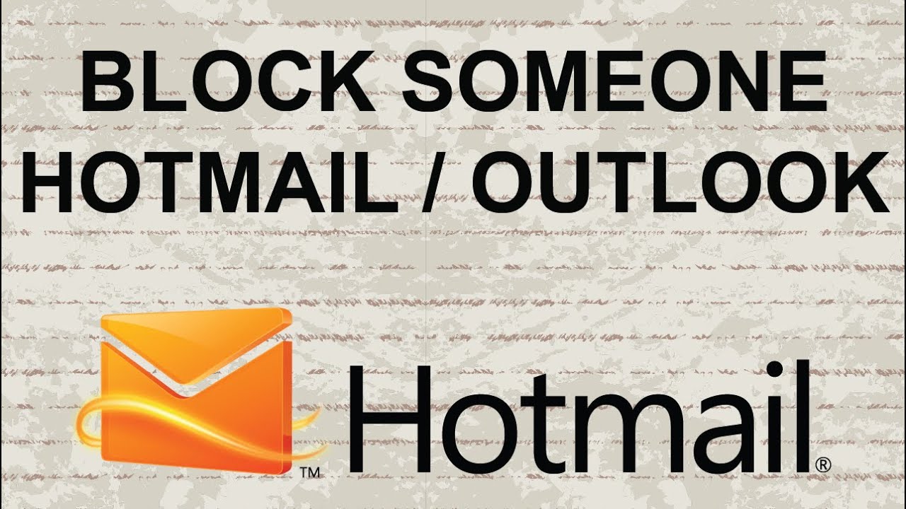 how to block emails on hotmail outlook