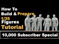 How To Build and Prepare 1/35 Figures: Panzer Ace Crew: 10,000 Subscriber Special