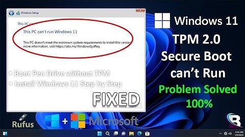 How to install windows 11 using bootable USB - Bypass TPM 2.0 and Secure boot #windowsinstallation