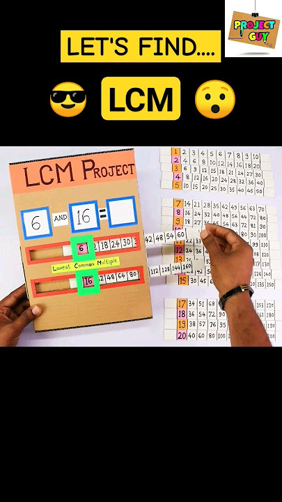 Let's Find....LCM 😉 | Amazing Maths Project | math project| math working model #maths #lcm #diy