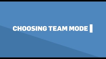 JB #5 Choosing team mode | IPS Instruction videos