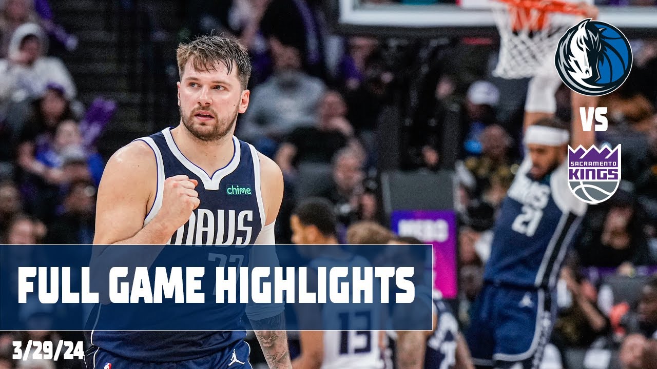 Luka Doncic (26 points) Highlights vs. Sacramento Kings | 3/29/24 - YouTube