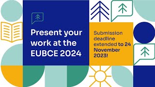 EUBCE 2024 Call for Papers! Submission Deadline Extended to 24 November 2023!