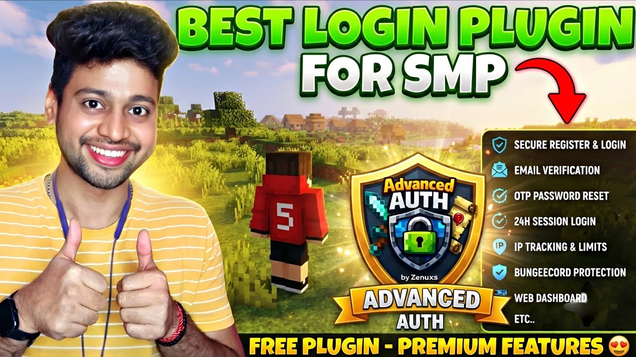 Best Login Plugin For Minecraft Server 📢 | Advanced Auth Plugin ...