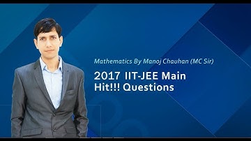 EXACT QUESTION APPEARED IN JEE MAIN 2017