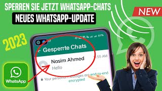 So sperren Sie Chats auf WhatsApp (2024) | WhatsApp Neues Update | WhatsApp-Chat-Sperrfunktion screenshot 1