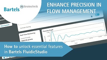 How to unlock essential features in Bartels FluidicStudio
