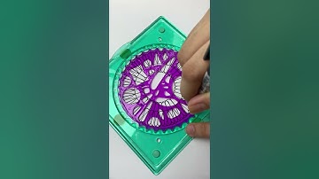 Satisfying Spirograph ASMR Spirals | Relaxing & Soothing Audio! #art #shorts #spirograph #asmr