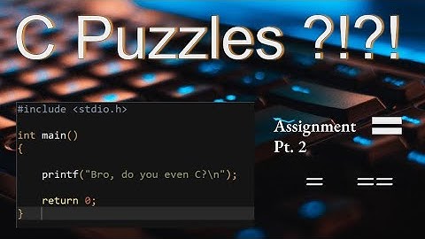 C Puzzles: Assignment Operators Part 2