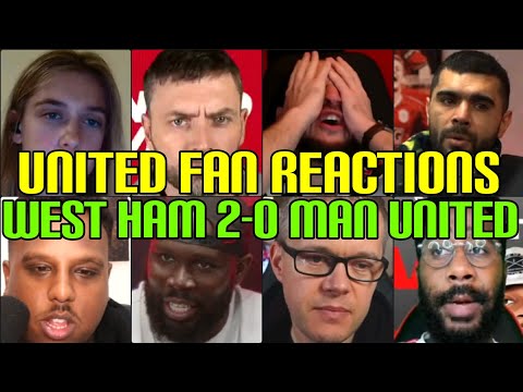 ANGRY 🤬 MAN UNITED FANS REACTION TO WEST HAM 2-0 MAN UNITED 