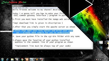 Python First CGI program