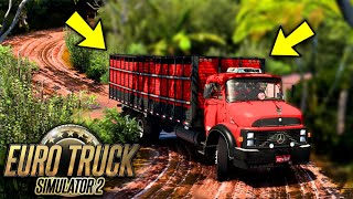 COLOQUEI O CAMINHÃO BOIADEIRO NA ESTRADA DE LAMA! - EURO TRUCK SIMULATOR 2 + G920 screenshot 4