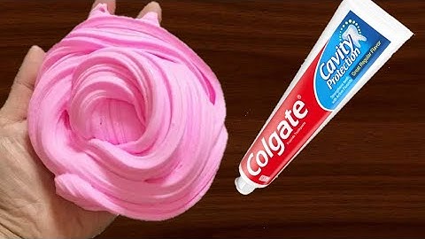 TOOTHPASTE SLIME!! How to make Fluffy Colgate Toothpaste and Flour Slime
