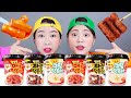 편의점 뽀로로 떡볶이 짜장면 먹방 Pororo Tteokbokki Mukbang DONA 도나