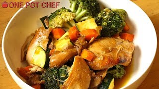 Slow Cooker Teriyaki Chicken with Vegetables | One Pot Chef