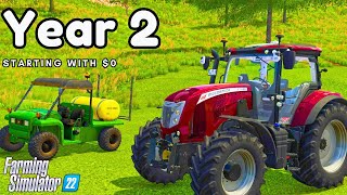 Starting With $0 In Farming Simulator 22 | Rags To Riches Challenge | Year 2