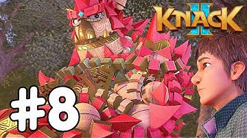 Knack II - The Control Center Chapter [Co-Op] Walkthrough @ PS4 Pro 60 FPS #8