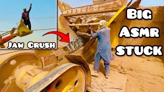 ASMR ! GAINT ! ROCK QUARRY CRUSHING ! Jaw crush in action #stonecrusher #hardrock #jawcrusher #asmr