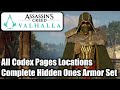 Assassin's Creed Valhalla - All Codex Pages & Hidden Ones Bureau Locations - Hidden Ones Armor Set