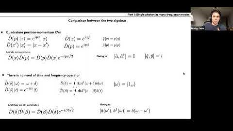 Nicolas Fabre "Quantum information in time-frequency continuous variables of single photon"
