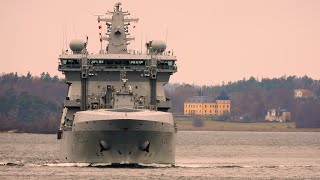 NATO Ships Approaches Stockholm - NATO Fartyg besöker Stockholm 11 November 2022